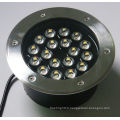 Customized 18w led underground led light aluminum projecting colorful